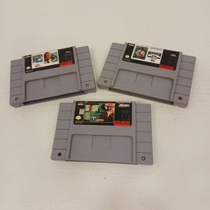 Super nintendo games Big Hunt Madden 95 Madden 94 lot of 3 working